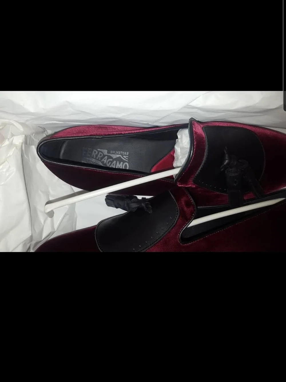 Salvatore Ferragamo Finnegan Velvet Tassel Loafers